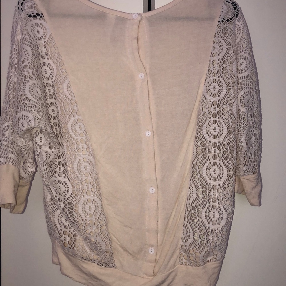 Champagne color Polyester shirt